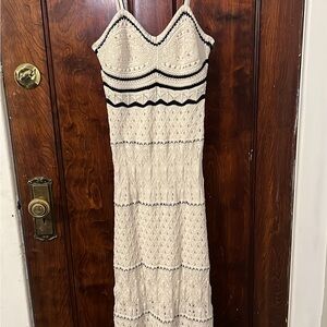 Elegant Cream Knit Dress